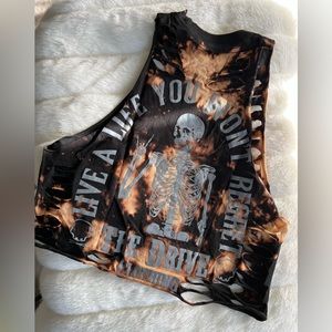The Drive Clothing Co tie dye crop size S.